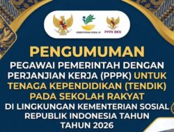 Kemensos Buka Rekrutmen PPPK Tendik Sekolah Rakyat 2026