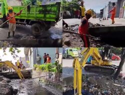 Dinas PU Makassar Normalisasi Saluran Sekunder di Jl. Sultan Abdullah, Cegah Genangan Saat Hujan
