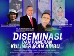 Tidak Lama Lagi, Diseminasi & Pameran Kuliner Ikan Ambu Digelar, Hidupkan Kearifan Maritim Mandar