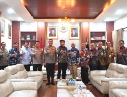 Kanwil DJP Sulselbartra Audiens ke Kapolda Sulsel