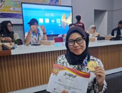 Hastuti Guru SLBN 1 Pinrang, Raih Emas Pertama untuk PGRI Pinrang di Porsenijar PGRI Sulsel di Sidrap 