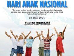 Kepala DPPKB Makassar Sampaikan Ucapan Selamat Hari Anak Nasional