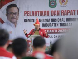 Lantik KONI Takalar Periode 2025–2029, Bupati Daeng Manye: Olahraga Harus Dorong Ekonomi dan Karakter Masyarakat