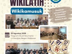 Wikimedia Makassar Gelar WikiLatih, Perkaya Konten Bahasa Bugis di Wikikamus