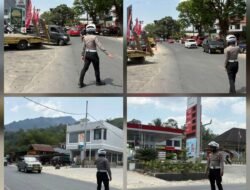 Antisipasi Penumpukan Antrean BBM, Sat Lantas Polres Toraja Utara Gelar Pengaturan di Depan SPBU