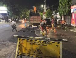 Satgas DPU Makassar Perbaiki Jalan Pendidikan