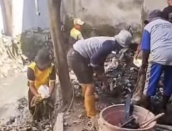 DPU Makassar Normalisasi Saluran Air Jalan Baji Pamai Dalam
