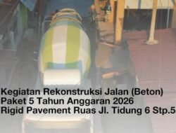 Dinas PU Makassar Rekonstruksi Ruas Jalan Tidung 6