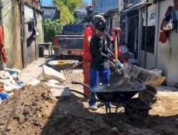Satgas PU Makassar Tuntaskan Pemasangan Paving Blok di Jalan Butta Caddi