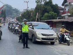 Tingkatkan Kenyamanan Pengguna Jalan, Sat Lantas Polres Toraja Utara Laksanakan Pengaturan Rutin Pagi