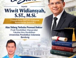 Wiwit Widiansyah Raih Gelar Doktor Prodi Pendidikan Masyarakat, Fakultas Ilmu Pendidikan, UPI 