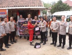 Serdik Rais Muin, S.I.K dan Polres Banyuasin Salurkan Bantuan Sembako untuk Personel Posko Karhutla
